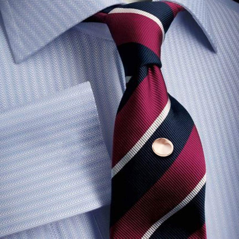 AMITER Shiny Tie Tack Clip for Men Square Tie Pins - Necktie Pin Best Gifts for Wedding Business Formal - Image 2